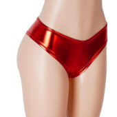 Culotte échancrée vinyle Ardente rouge (7) Culotte échancrée vinyle Ardente