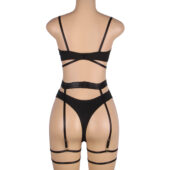 Ensemble Harnais Élastique et Jarretières Cage — Lyra (4) Ensemble Harnais Élastique et Jarretières Cage — Lyra