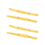 Ensemble broderie florale 4 pièces jaune Floralie