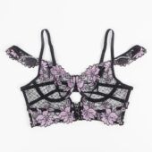 Ensemble bustier cage broderie florale et jupon tulle — Wisteria (4) Ensemble bustier cage broderie florale et jupon tulle — Wisteria