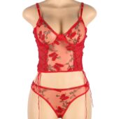 Ensemble bustier culotte Red Garden
