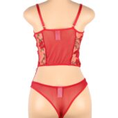 Ensemble bustier culotte Red Garden