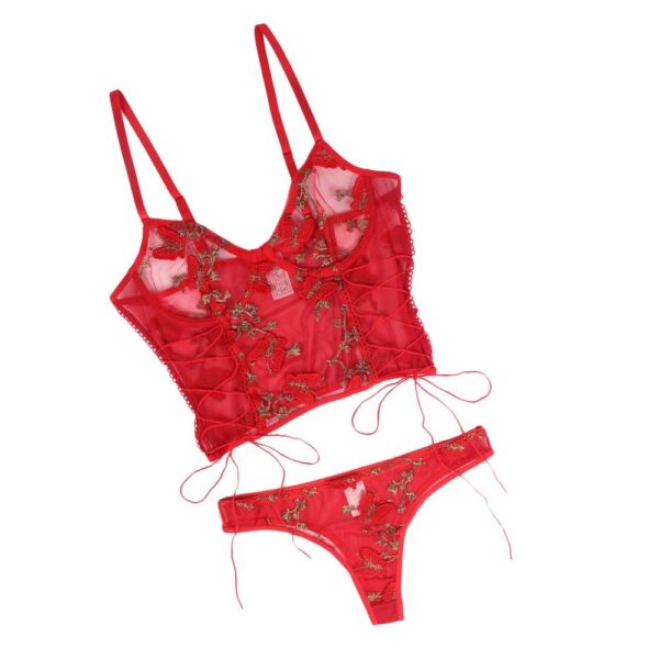 Ensemble bustier culotte Red Garden