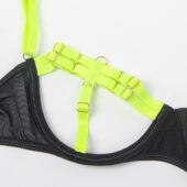 Ensemble harnais cage et jarretières — jaune (4) Ensemble harnais cage et jarretières jaune