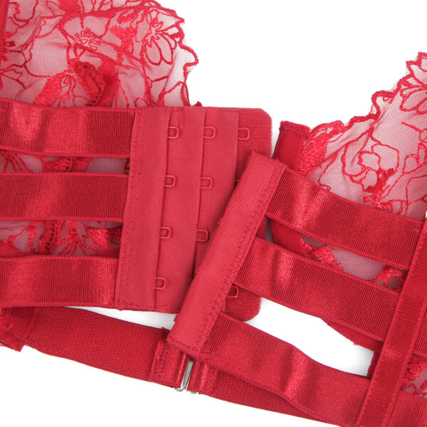 Ensemble harnais dentelle 4 pièces col choker Ravenna