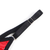 Ensemble résille et vinyle zip anneaux rouge Vixen (8) Ensemble résille et vinyle zip anneaux rouge Vixen