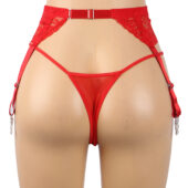 Porte-jarretelles Ardente rouge (2) Porte-jarretelles Ardente rouge