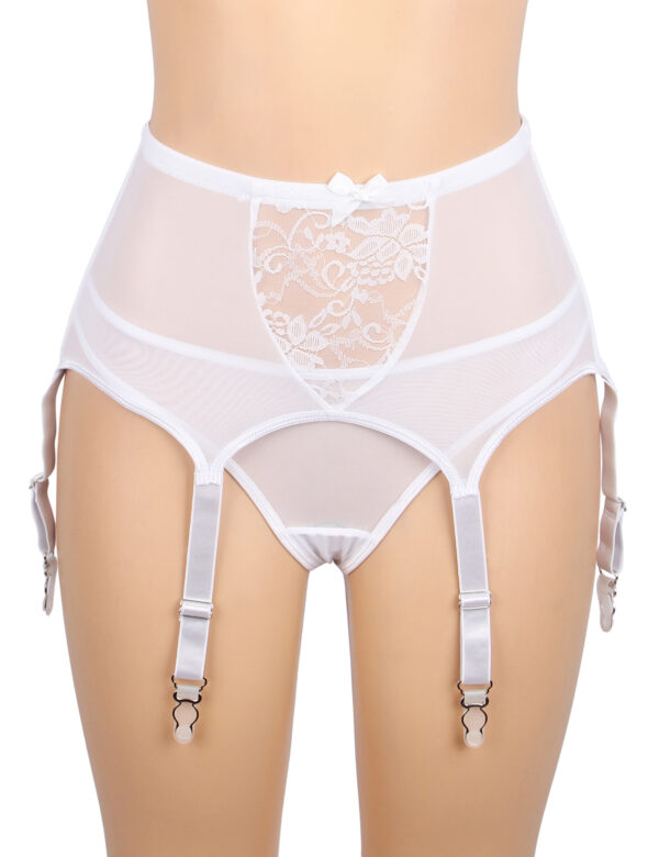 Porte-jarretelles blanc 6 attaches Vintage Bride (4) Porte-jarretelles blanc 6 attaches Vintage Bride