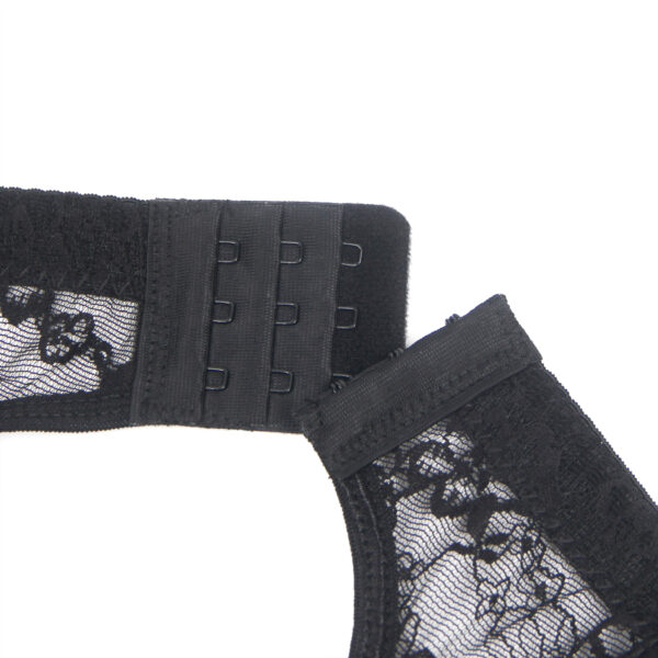Porte-jarretelles dentelle florale Nyssa noir (6) Porte-jarretelles dentelle florale Nyssa