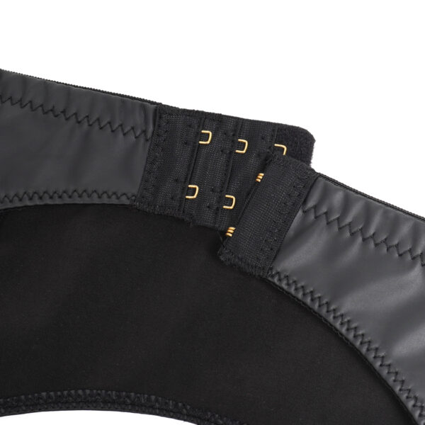 Porte-jarretelles fin cuir et dentelle Scarla noir (4) Porte-jarretelles fin cuir et dentelle Scarla
