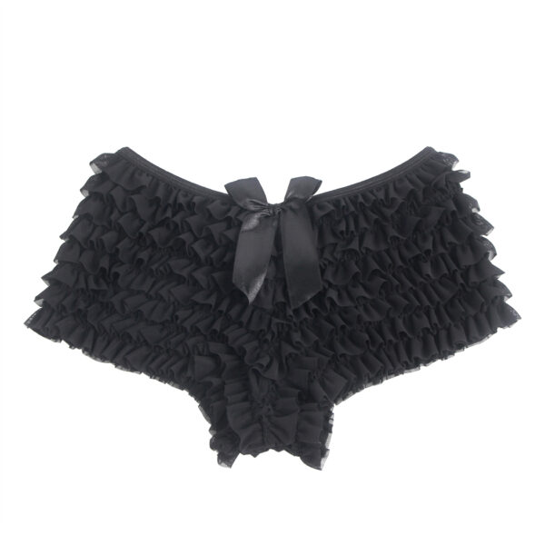 Shorty bouffant avec nœud noir (2) Shorty bouffant avec nœud