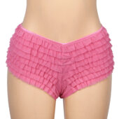 Shorty bouffant avec nœud rose (1) Shorty bouffant avec nœud