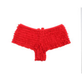 Shorty bouffant avec nœud rouge (3) Shorty bouffant avec nœud