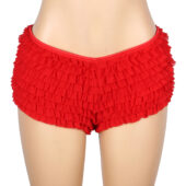 Shorty bouffant avec nœud rouge (4) Shorty bouffant avec nœud