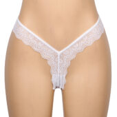 String dentelle échancré Lacea blanc (3) String dentelle échancré Lacea blanc