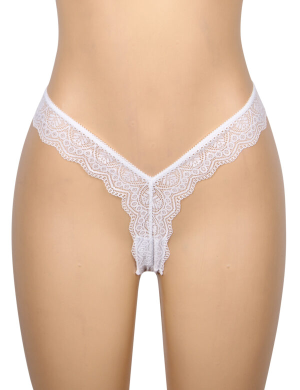 String dentelle échancré Lacea blanc (3) String dentelle échancré Lacea blanc
