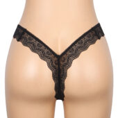 String dentelle échancré Lacea noir (5) String dentelle échancré Lacea