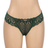 String dentelle lacée Verona vert (2) String dentelle lacée Verona