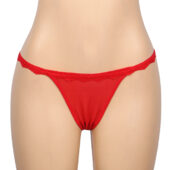 String échancré cœur Coralie rouge (4) String échancré cœur Coralie