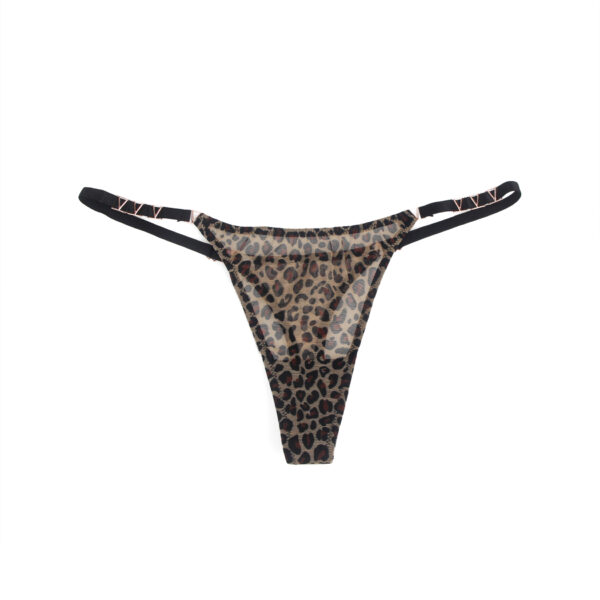 String léopard transparent extensible Léa (4) String léopard transparent extensible Léa