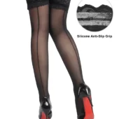 bas couture noirs autofixants (1) Bas couture noirs autofixants